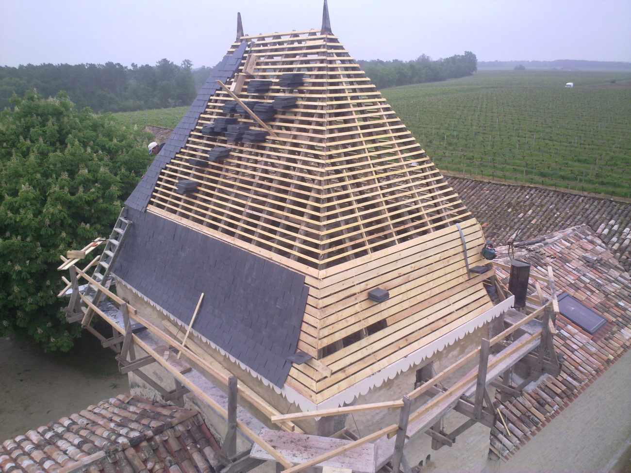 Rénovation de toiture à Eymet