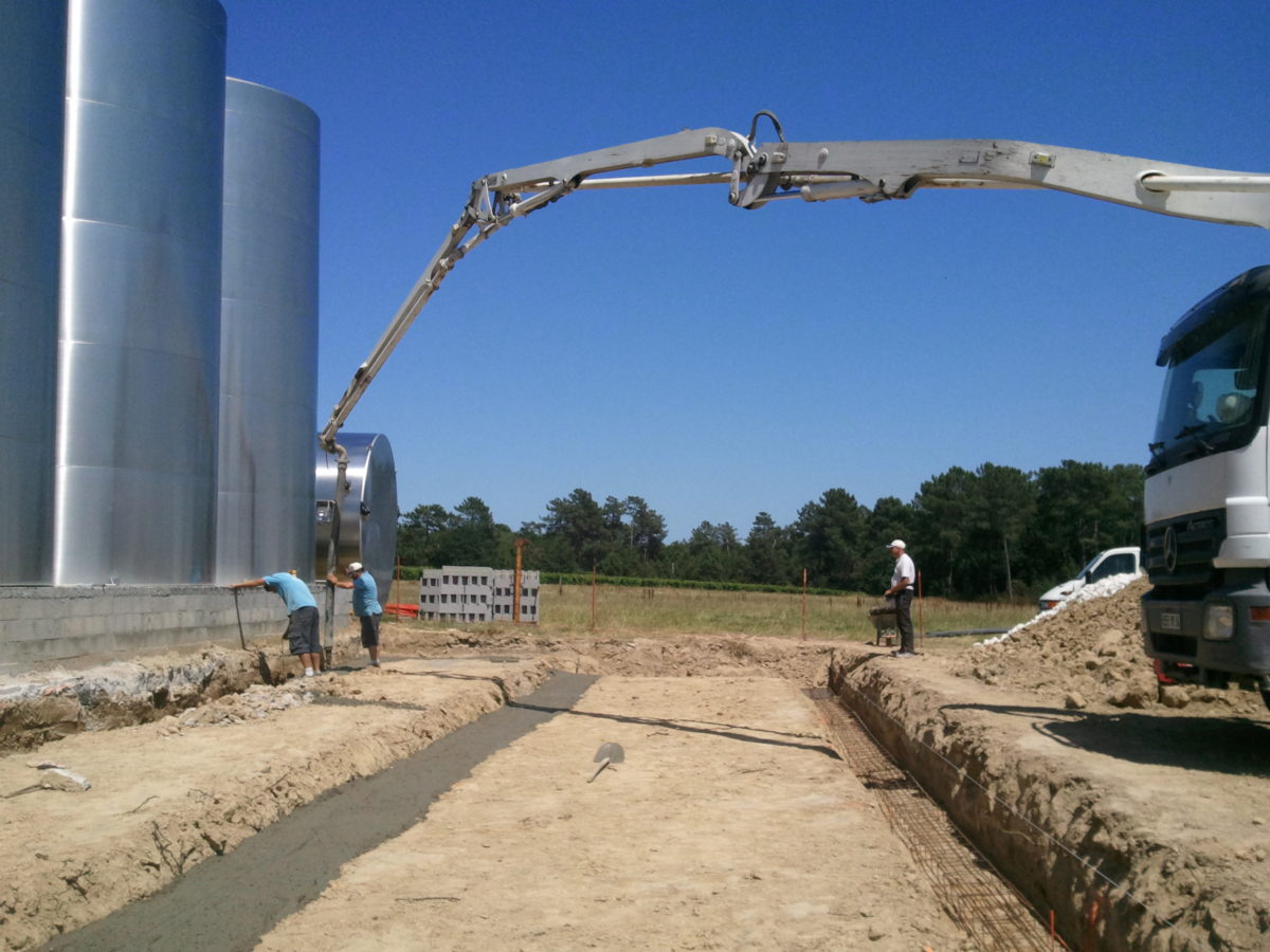 Chantier de maçonnerie en Dordogne